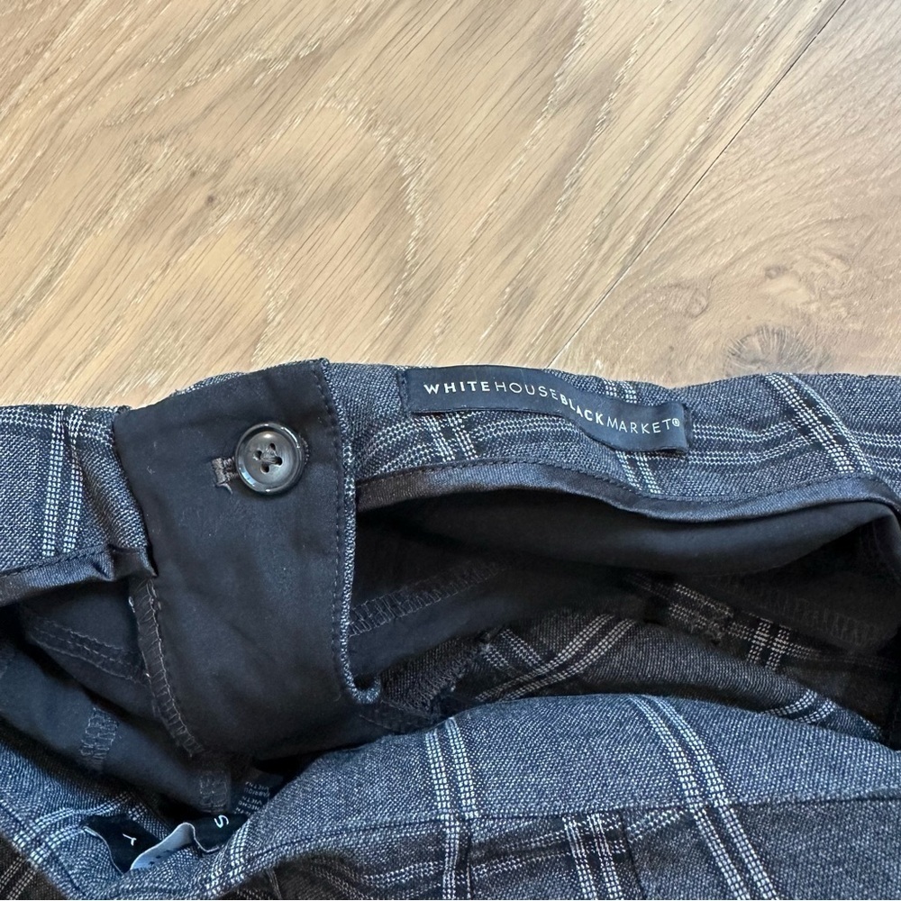 White House Black Market The Skinny Ankle Pants Plaid Business Casual Career 2 - Picture 11 of 14